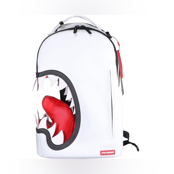 NEW SCREAM SHARK ART PIECE BACKPACK (DLXV) SPRAYGROUND RARE LIMITED EDITION - Picture 3 of 8